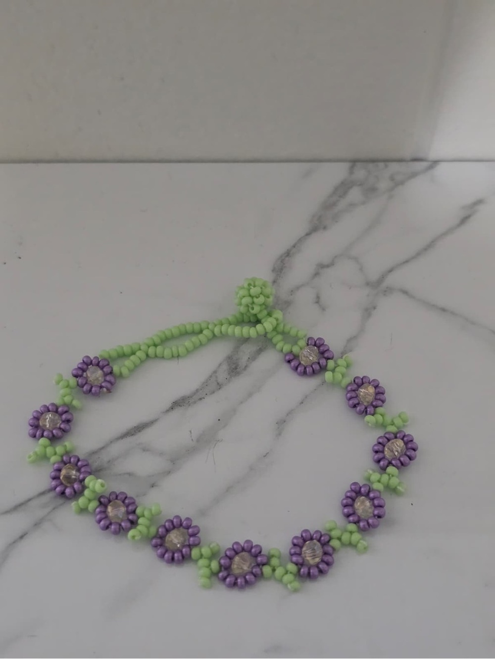 Huichol Beaded Flower Bracelet